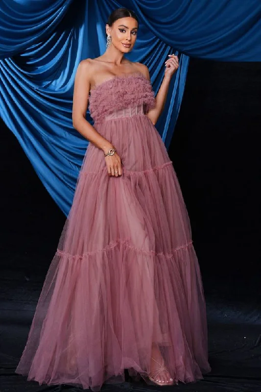 Markdowns knit dressTulle A-Line Strapless Empire Party Evening Dress