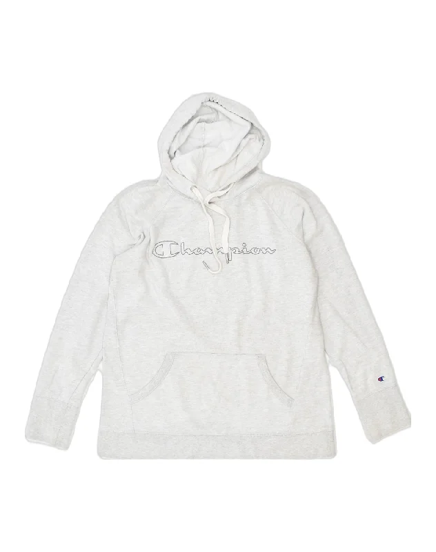 Final Markdown slim-fit hooded sweatshirtCHAMPION Womens Hoodie Jumper UK 12 Medium Off White Cotton