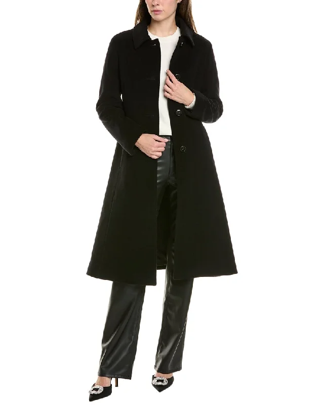 Online Only premium coatCinzia Rocca Long Wool & Cashmere-Blend Coat