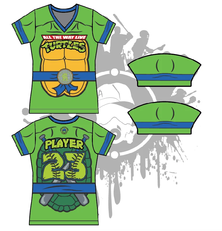 Fantastic Offers street style hoodiecool workout sweatshirtCowabunga Turtles Womens Full Dye Jersey