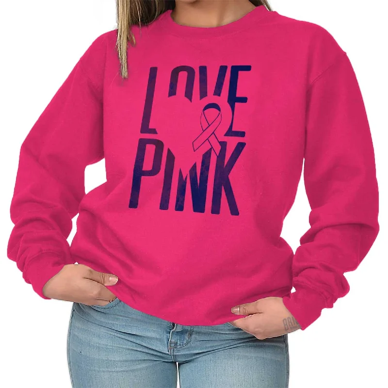 Epic Deals stylish pullover sweatshirtoversized gym sweatshirtBreast Cancer Awareness Crewneck Sweatshirt
