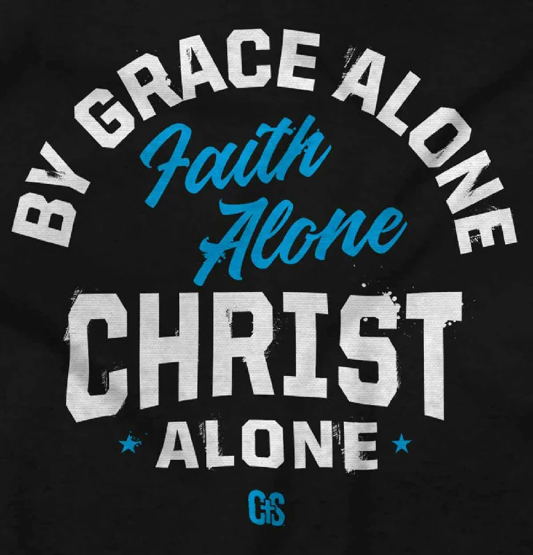 Limited Quantity activewear hoodiefashion sportswear hoodieGrace Faith Christ Alone Crop Top Crewneck Sweatshirt