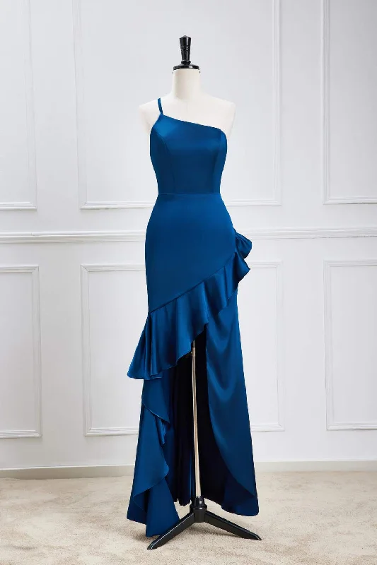 Today's Special casual midi dressBlue One Shoulder Mermaid Ruffled Hi-Low Bridesmaid Dress Today's Special casual midi dressBlue One Shoulder Mermaid Ruffled Hi-Low Bridesmaid Dress