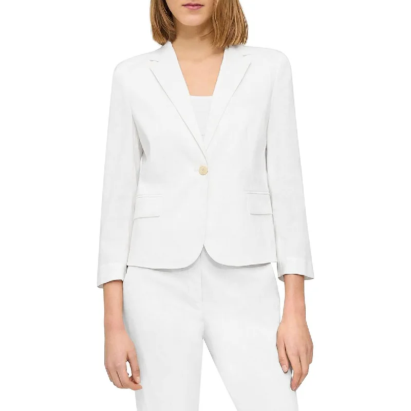 Super Bargain minimalist jacketWomens Pocket Office Wear One-Button Blazer