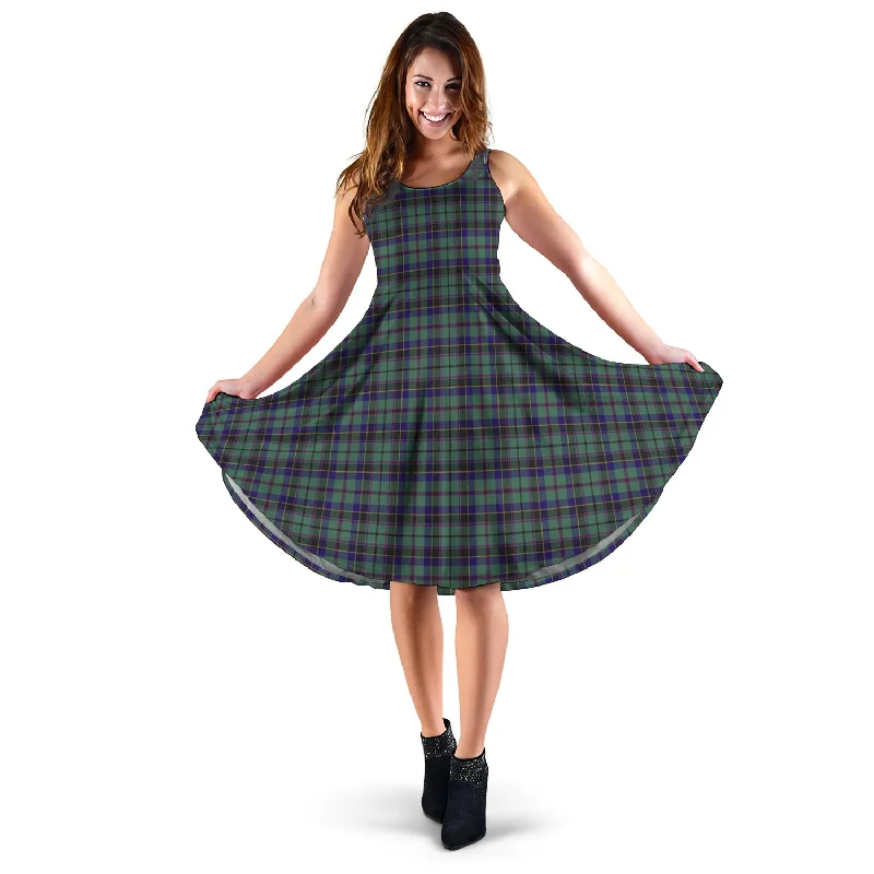 Price Blitz Stephenson (Stevenson) Tartan Sleeveless Midi Womens Dress