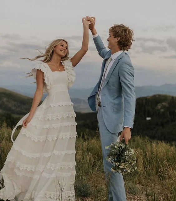 Today's Special luxury dressA Line Wedding Dress Long Square Neck Bridal Dresses Y4258 Today's Special luxury dressA Line Wedding Dress Long Square Neck Bridal Dresses Y4258