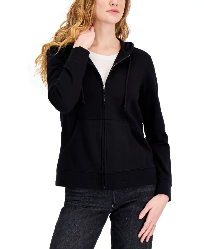 Last Chance cozy hooded jacketchic active hoodieStyle & Co Fleece Zip Hoodie