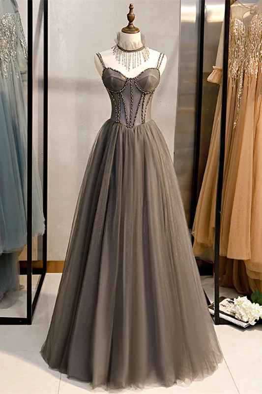 Price Fest casual midi dressGrey Illusion Neck Beading Ruffle Beaded Double Straps Maxi Formal Dress Price Fest casual midi dressGrey Illusion Neck Beading Ruffle Beaded Double Straps Maxi Formal Dress