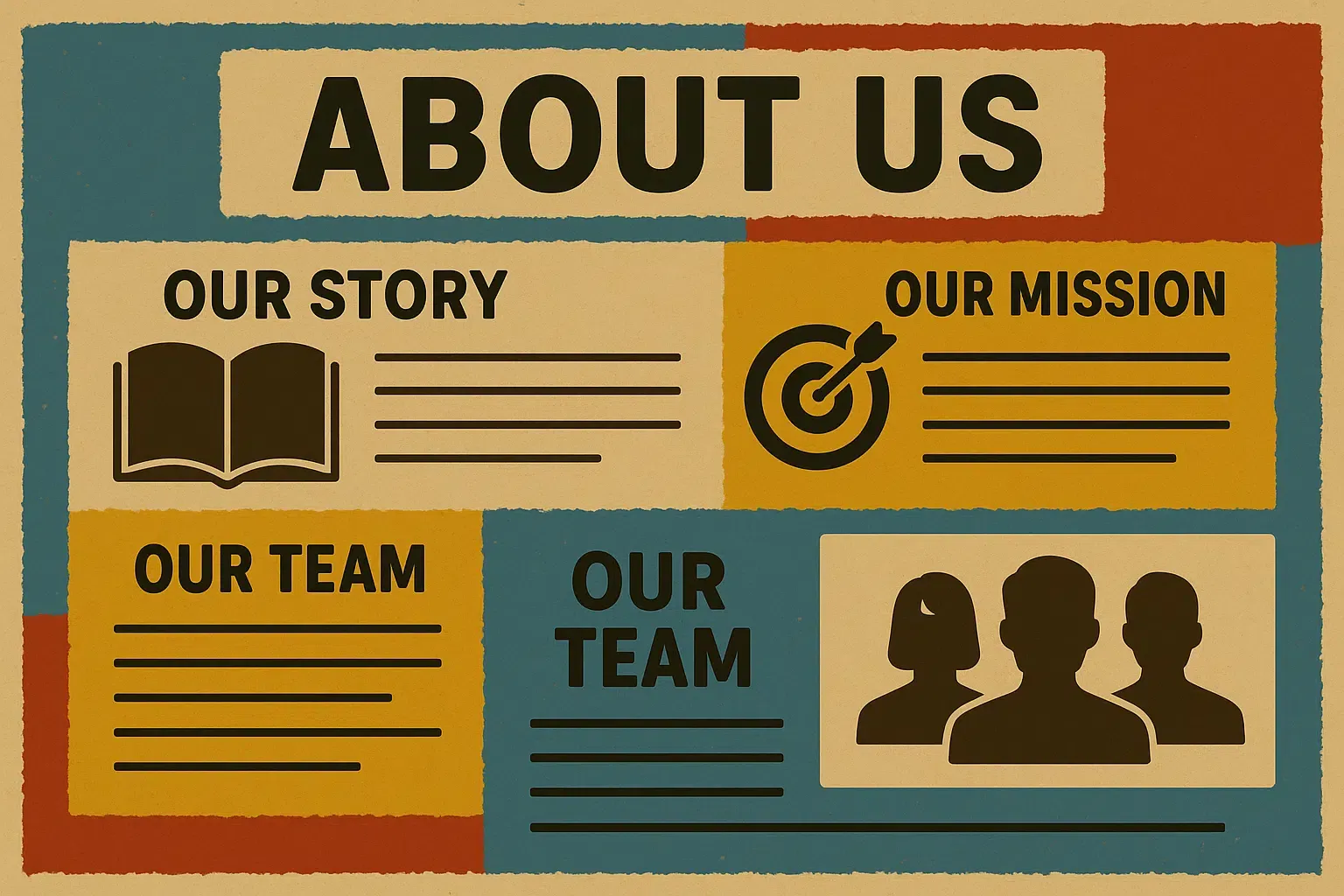 Highlights our values and mission.